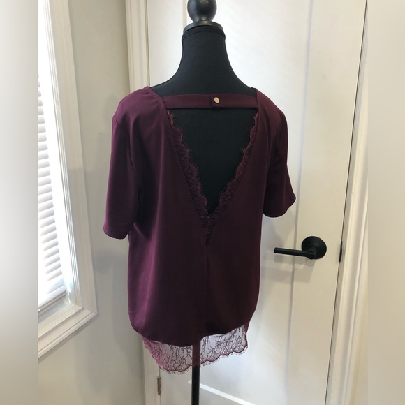 Burgundy classy top - Picture 2 of 3
